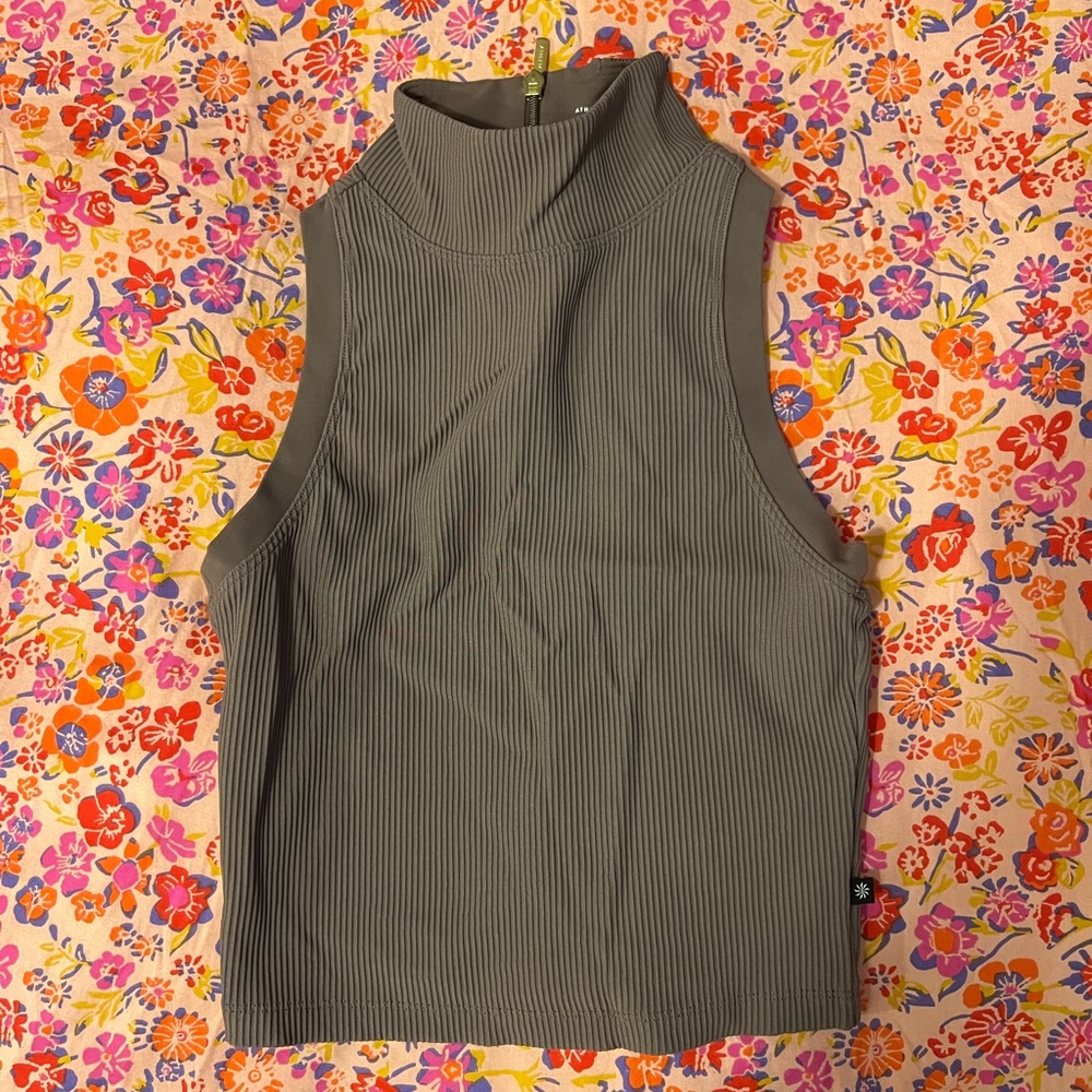 Athleta Mockneck Ribbed Tank Top